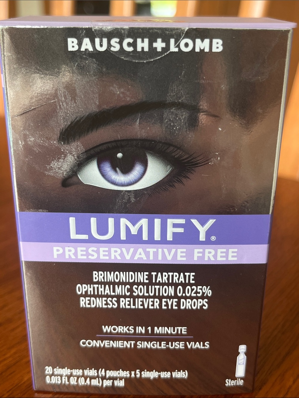 Lumify Preservative Free Redness Reliever Eye Drops